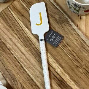 Williams Sonoma Monogram "J" White and Gold Spatula